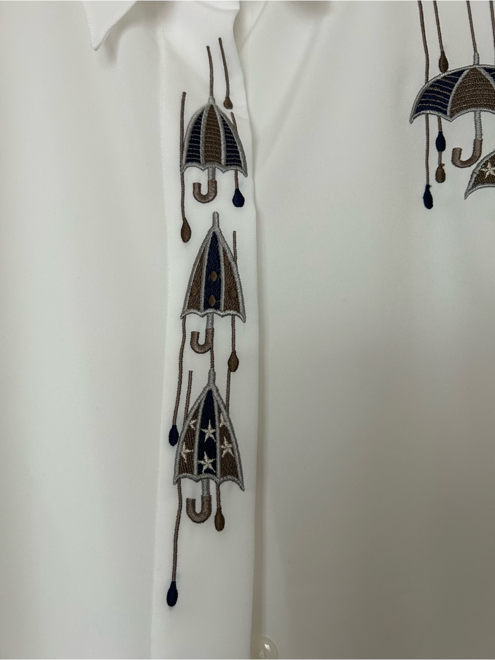 Antels vintage white oversized button up with embroidery - Picture 3 of 11